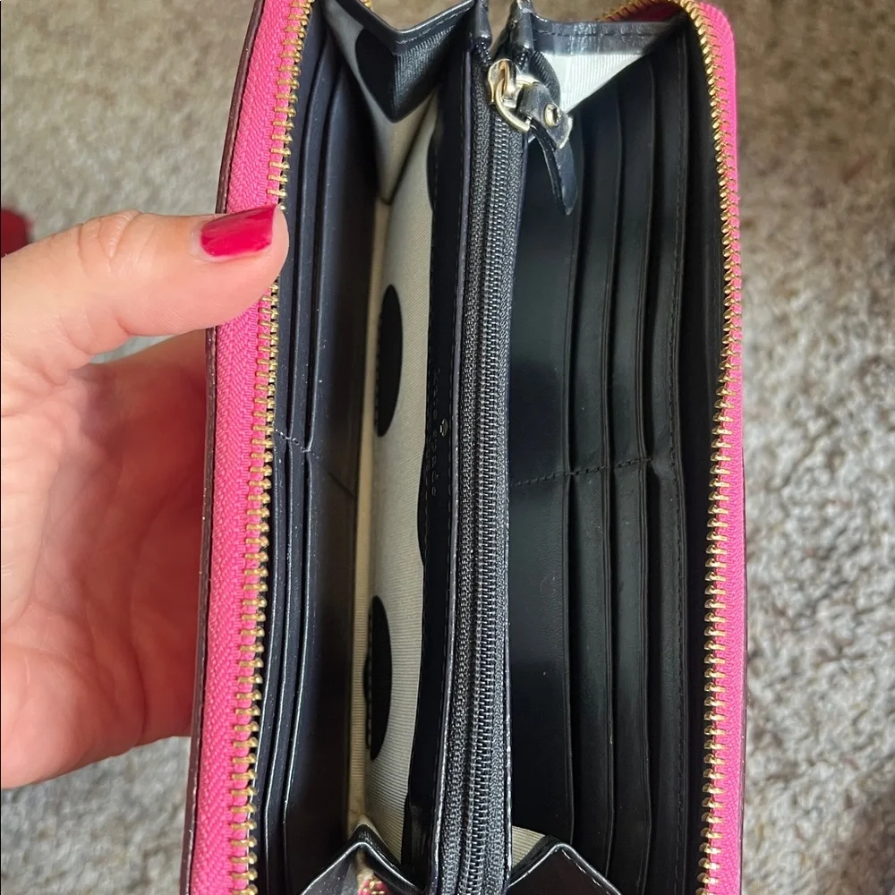 Kate Spade Fuchsia Zip Wallet - Picture 3 of 5
